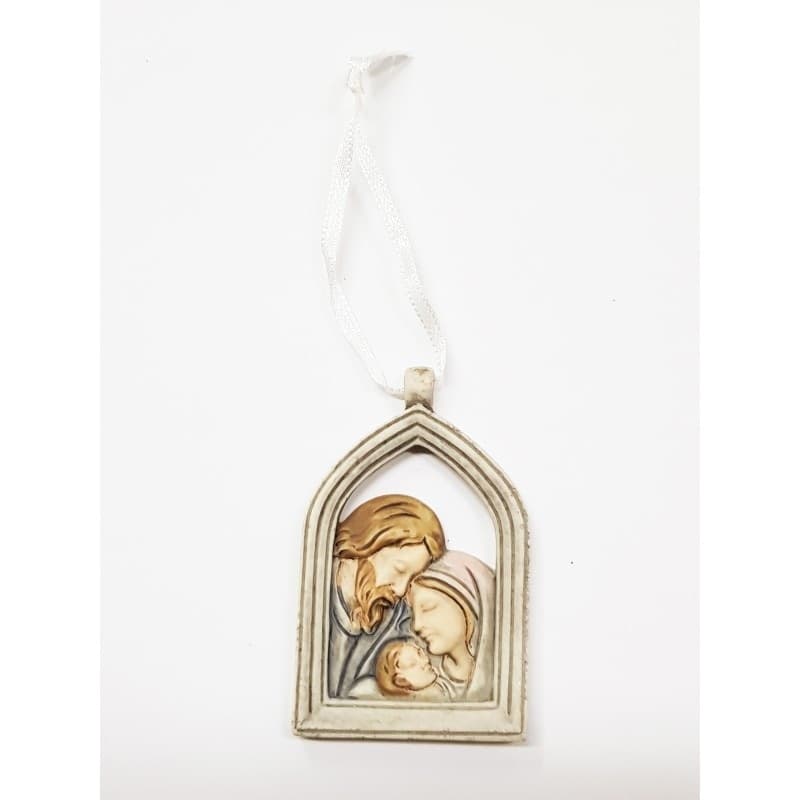 BOMBONIERE NATIVITA' ARCO CRESIMA GIUSEPPE MADONNA BAMBINO CERAMICA APPENDINO - 2