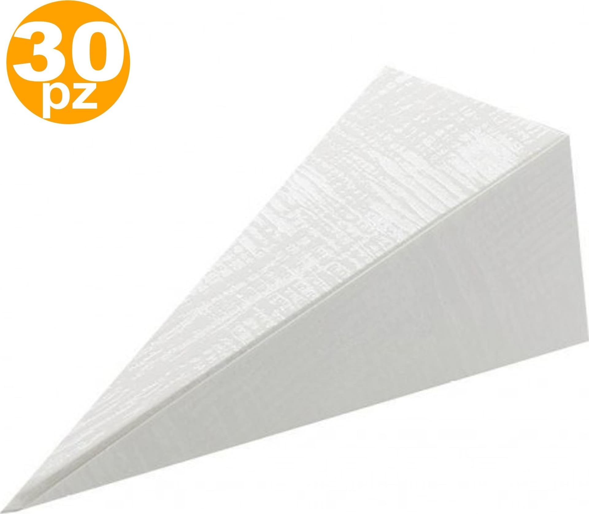 SET CONI CONO BIANCO BOMBONIERA NASCITA MATRIMONI COMPLEANNO PORTACONFETTI RISO - 2