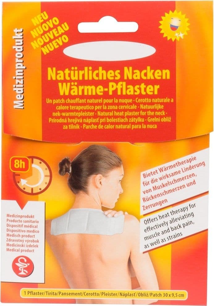 CEROTTO TERAPEUTICO EFFETTO CALORE TENUTA FINO 8 ORE PER CERVICALE 30X9,5CM - 2