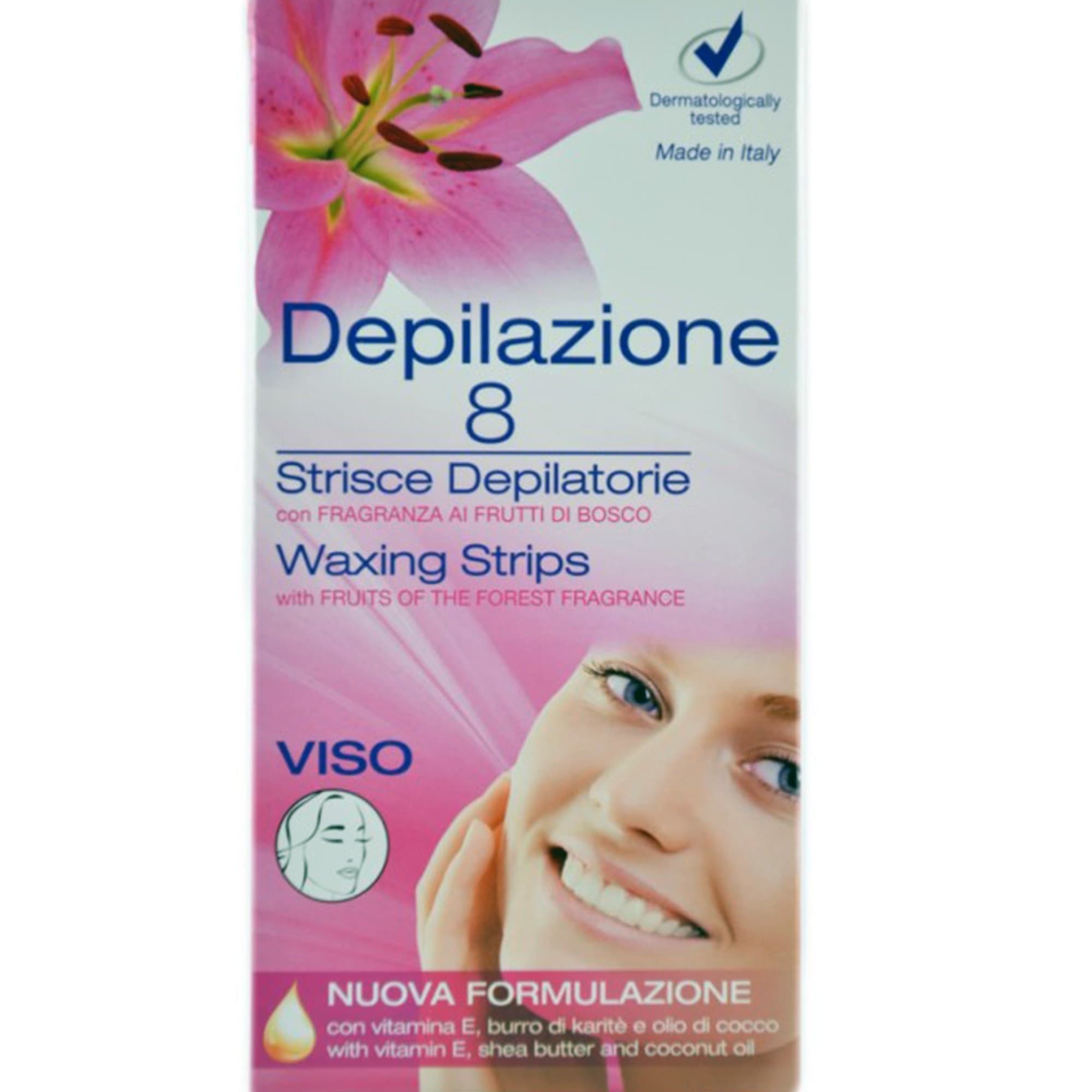 8 STRISCE DEPILATORIE PER VISO PRONTE ALL'USO CERETTA PER DONNA E UOMO UNISEX - 4