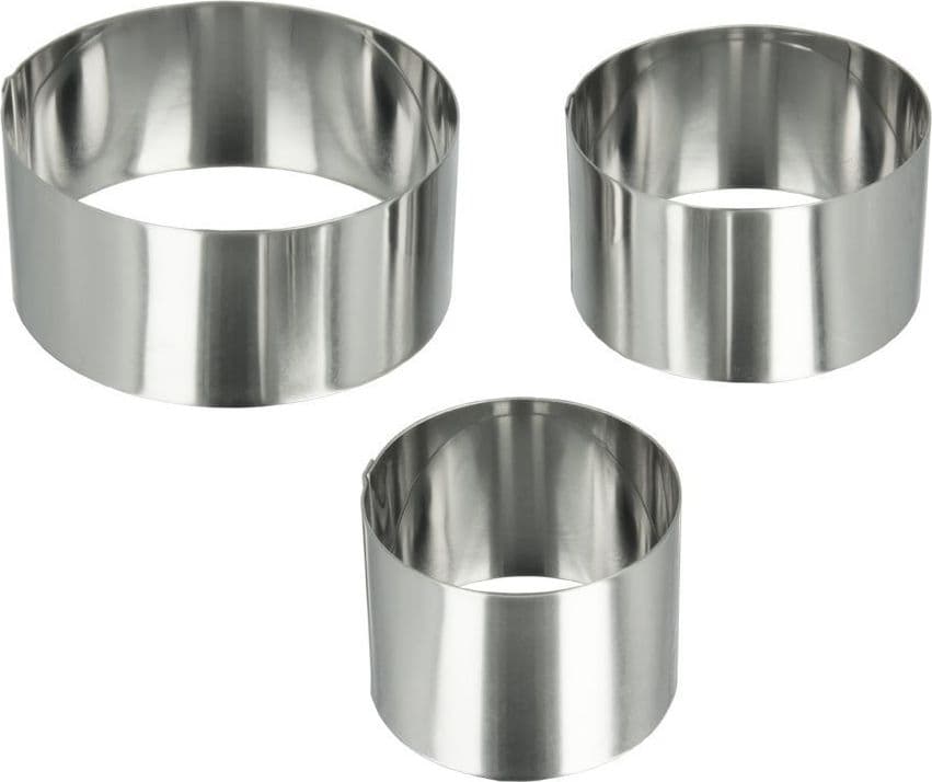 12 PZ STAMPO STAMPINI FORMA PER DOLCI PASTA ANELLO CIRCOLARE 6 X 6 CM CUCINARE - 7
