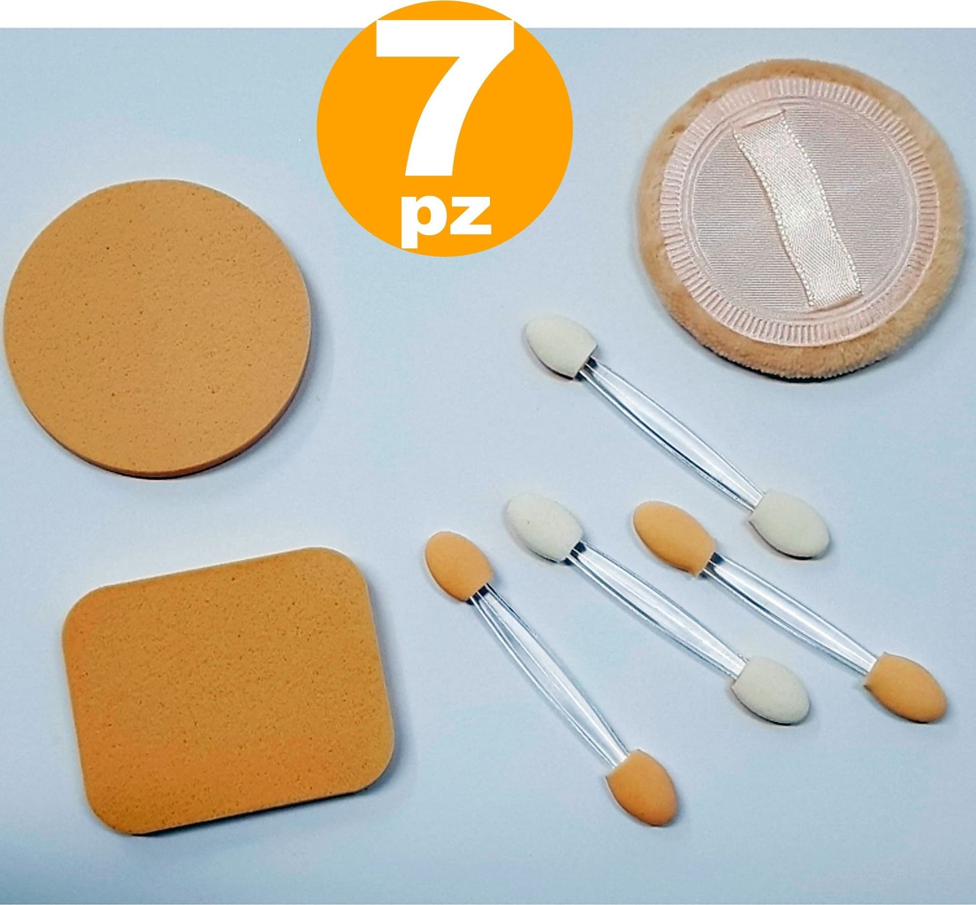 7 SPUGNE LATTICE MORBIDA 4 APPLICATORI MAKE UP OMBRETTO FONDOTINTA CIPRIA FARD