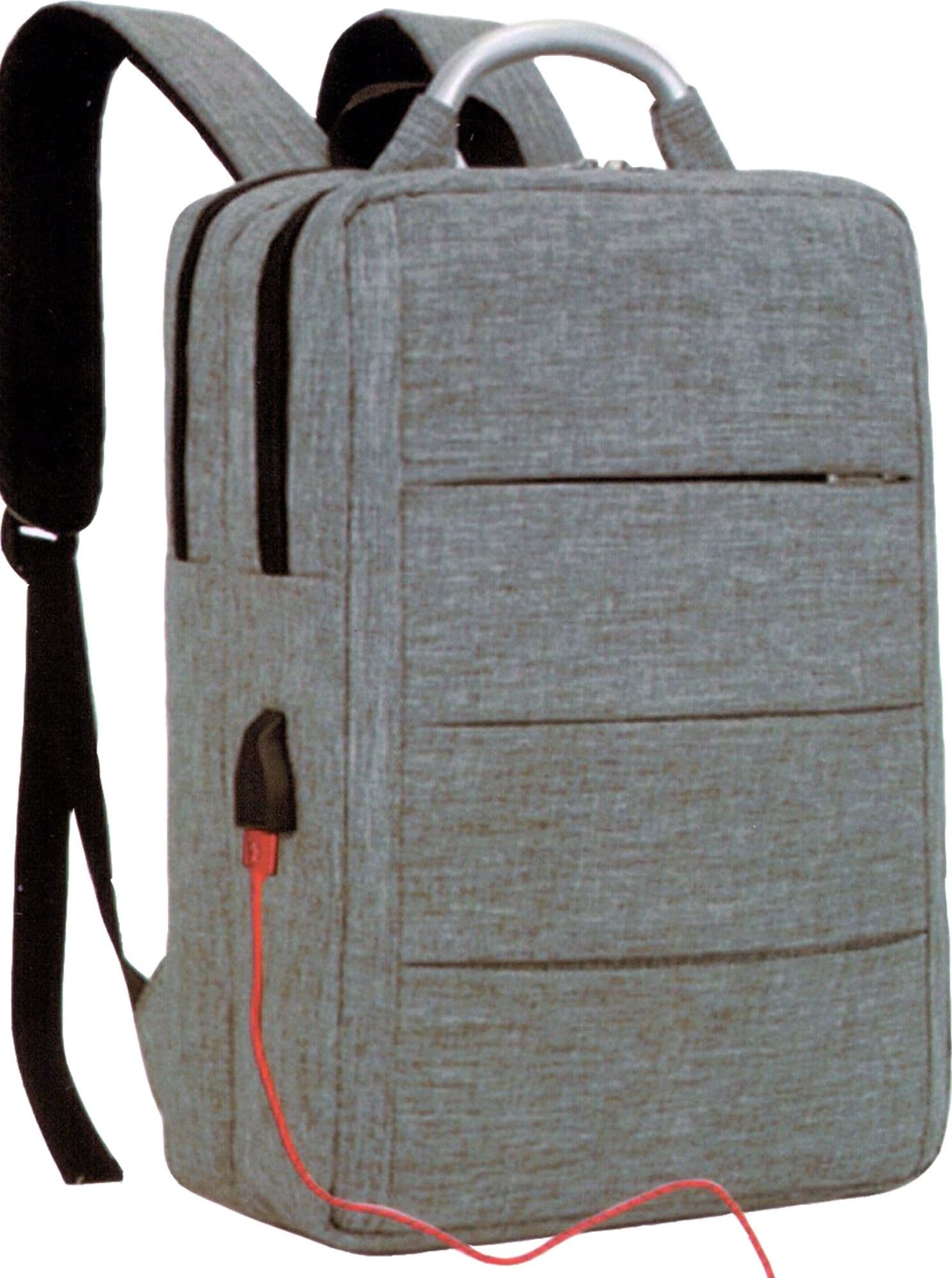 ZAINO ZAINETTO CARTELLA PER NOTEBOOK PC PORTATILE 15,6" CON PRESA USB DA VIAGGIO - 3