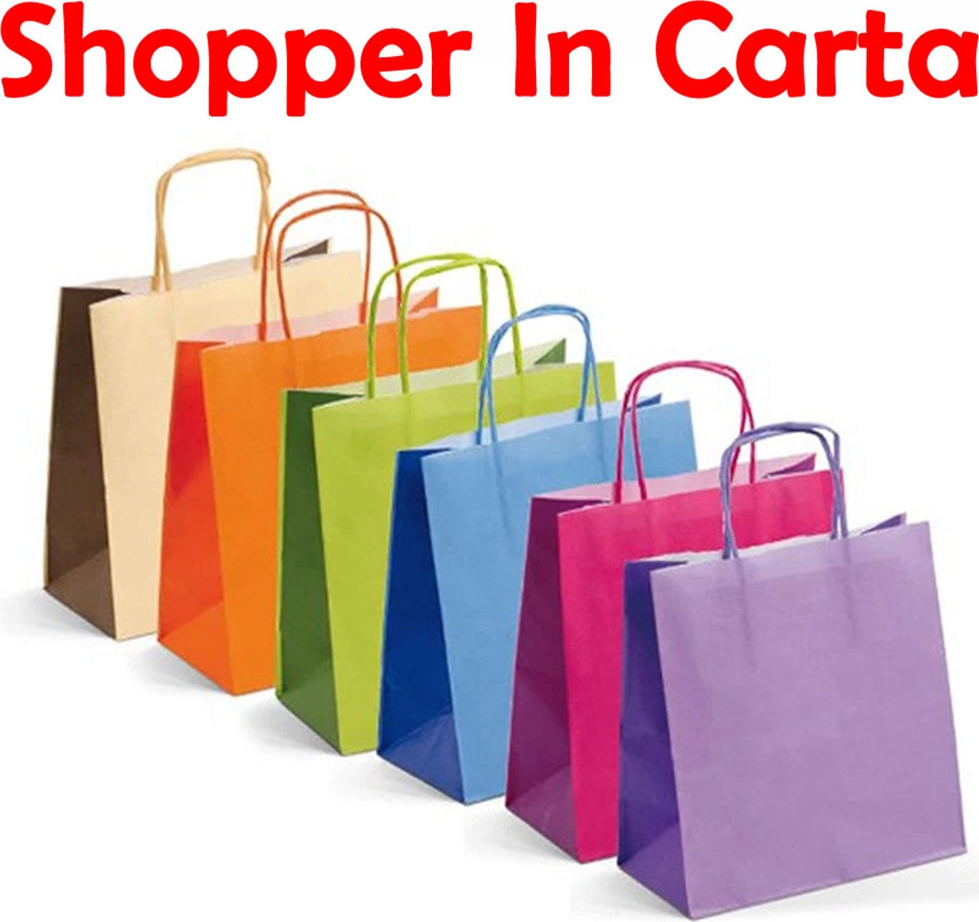 2 PZ BORSA SHOPPER BUSTA REGALO IN CARTA MODELLI ASSORTITI 210 GR 40x12x30 cm