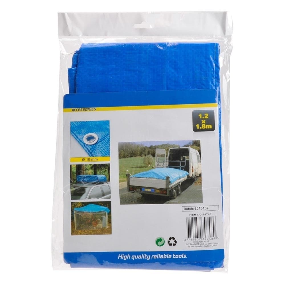 TELO COPRITUTTO POLIETILENE IMPERMEABILE CON OCCHIELLI 1,8 X 1,2 MT FAI DA TE - 3