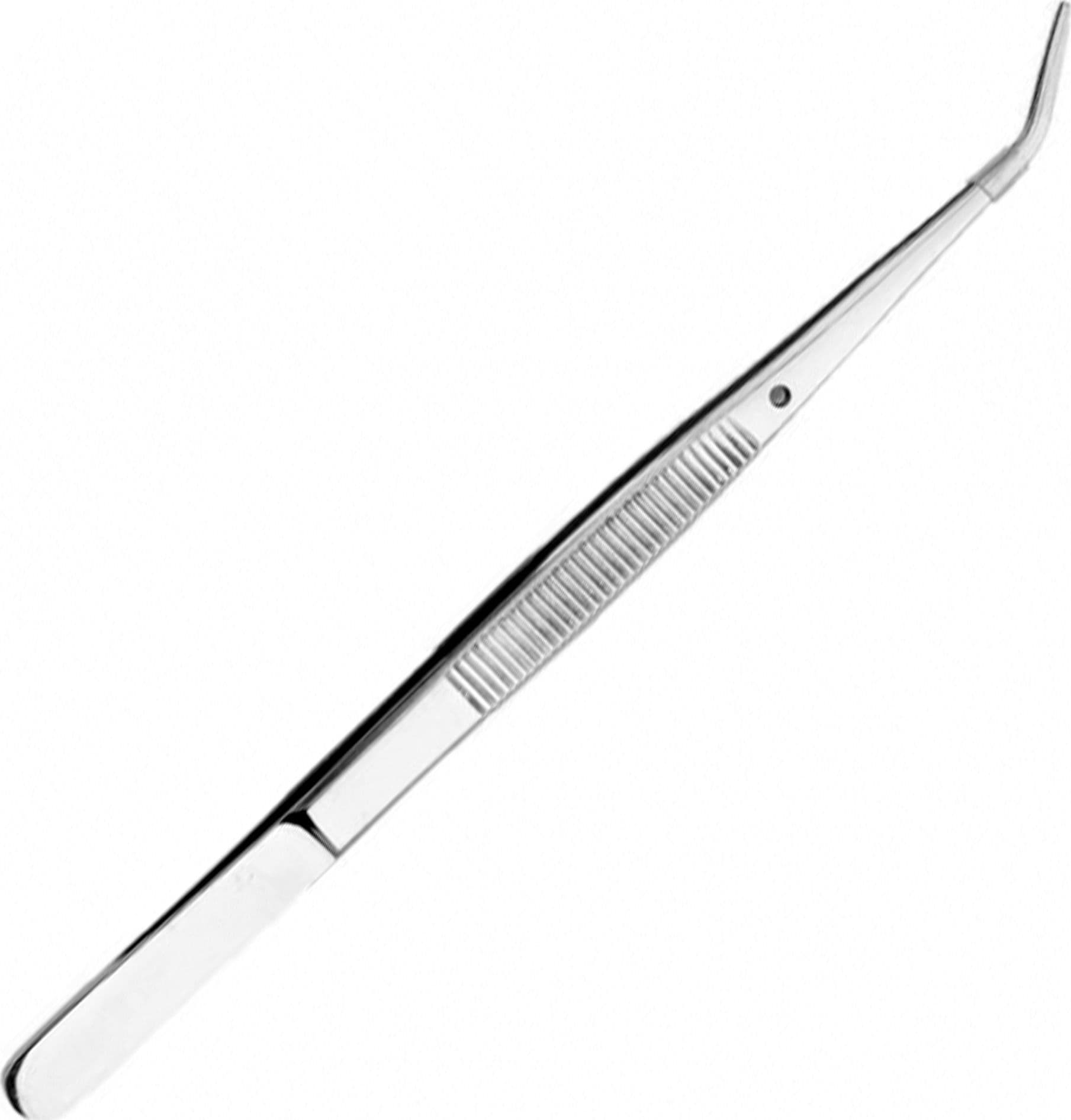 PINZA 392 16CM IN ACCIAIO PUNTA CURVA STRUMENTO DENTISTA ODONTOIATRIA ESTETISTA