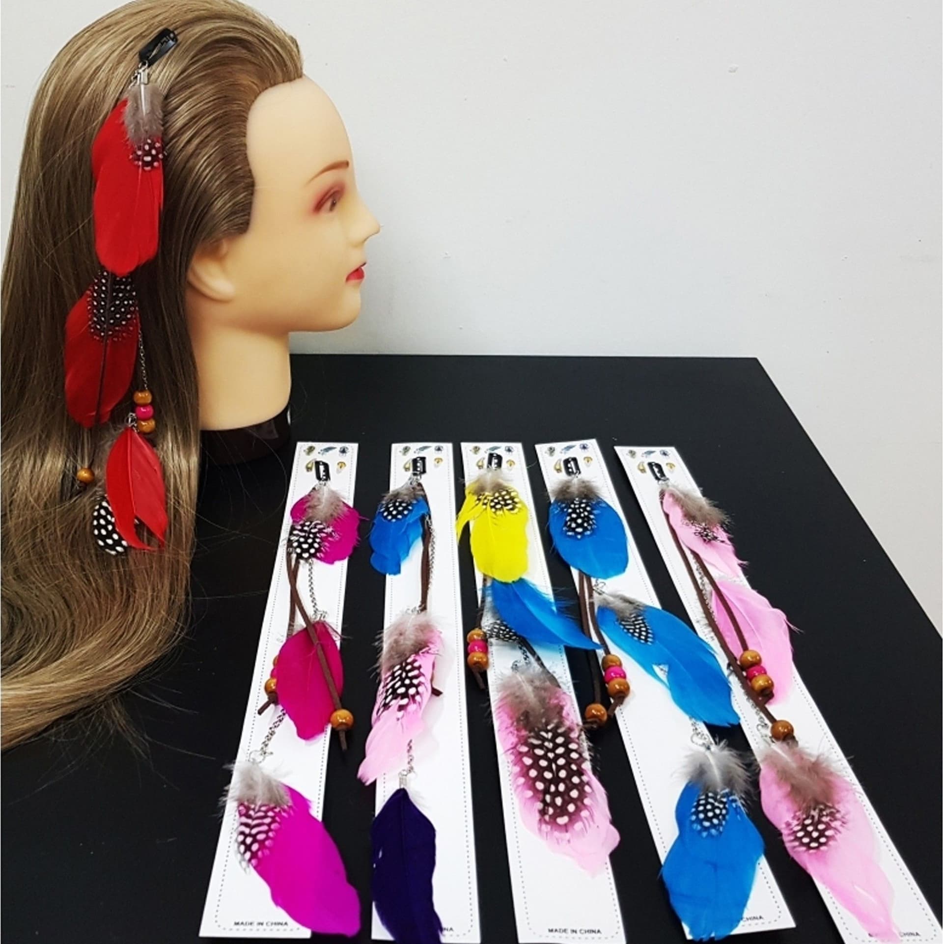 PIUMA FASCIA CLIP EXTENSION LUNGA 30CM PER CAPELLI FERMA CODA CODINO ACCESSORI