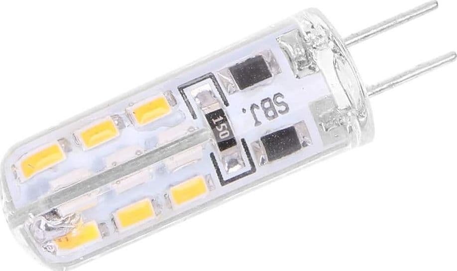 LAMPADINA LED 3W 24 SMD G4 3014 ATTACCO A SPILLO LUCE BIANCA CALDA FREDDA 12V - 10