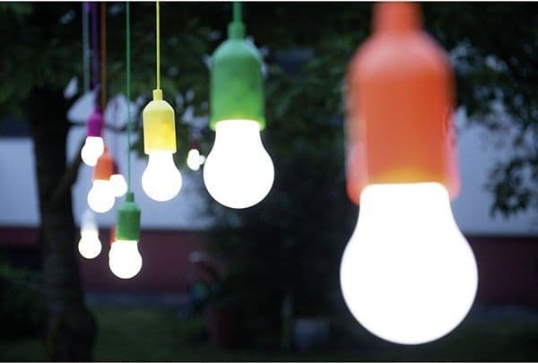 LAMPADINA LAMPADA LUCE A LED A BATTERIE PORTATILE ANTIURTO CON CORDA SENZA FILI  Trade Shop italia - Napoli, Commerciovirtuoso.it