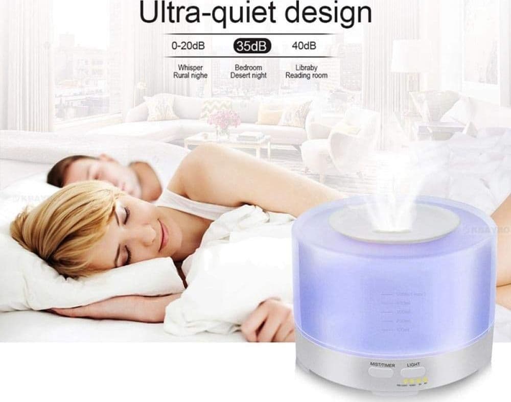 DIFFUSORE AROMI 4IN1 UMIDIFICATORE BIANCO AMBIENTE RGB AROMATERAPIA ULTRASUONI - 5