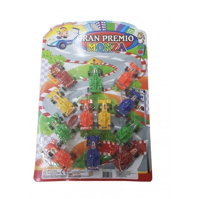 SET MINI AUTO DA CORSA GRAND PREMIO MISTE MACCHINA MACCHININE GIOCO PER BAMBINI
