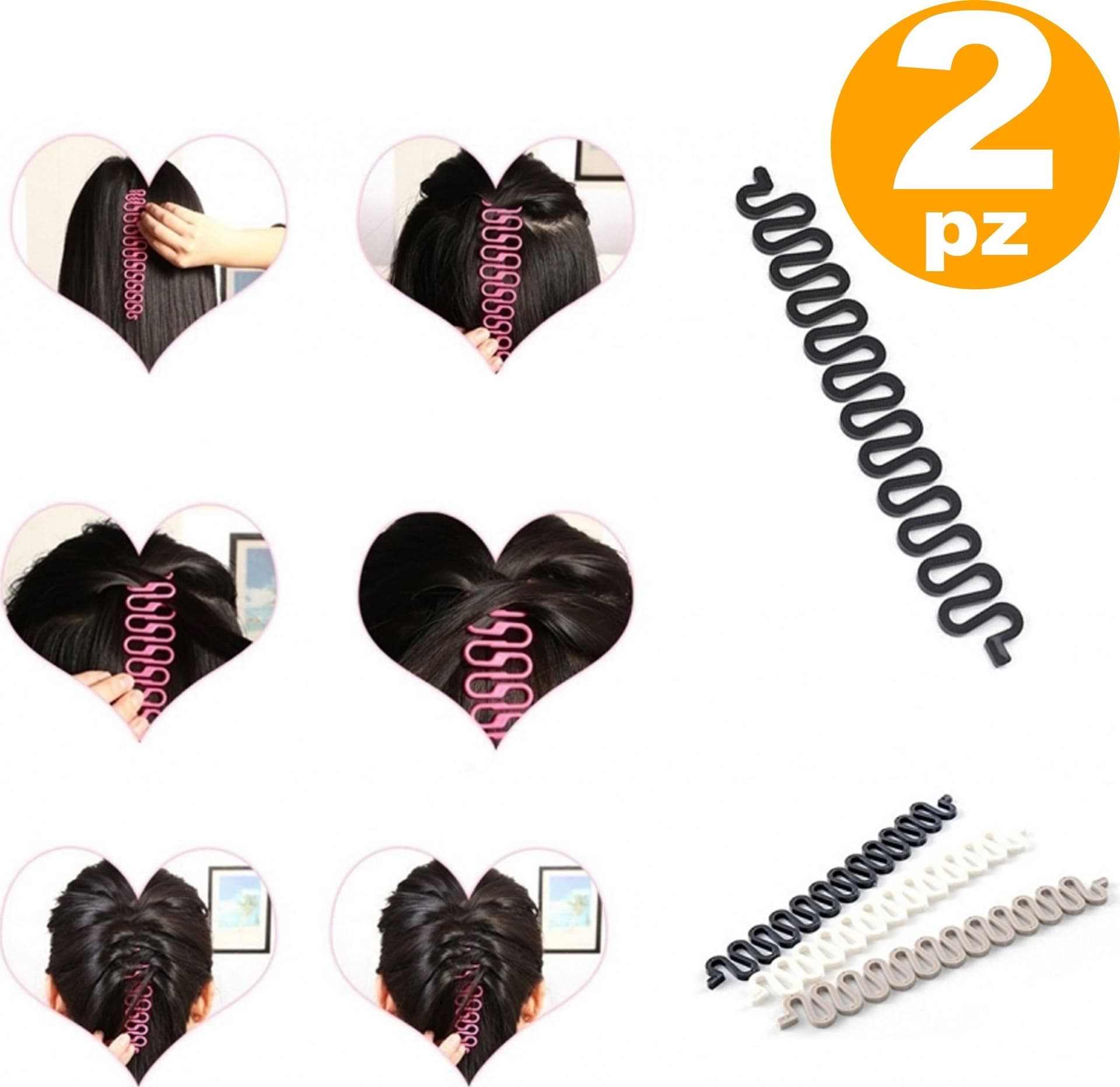 SERPENTE ACCESSORI PER CAPELLI FRENCH TRECCIA CRISS CROSSER ACCONCIATURA DONNA