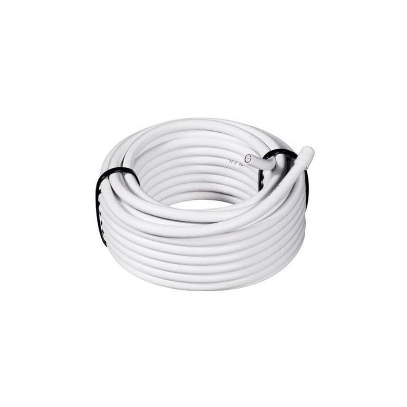 CAVO PROLUNGA 10MT COASSIALE TV ANTENNA DIGITALE TERRESTRE 75OHM CABLATO BIANCO - 2