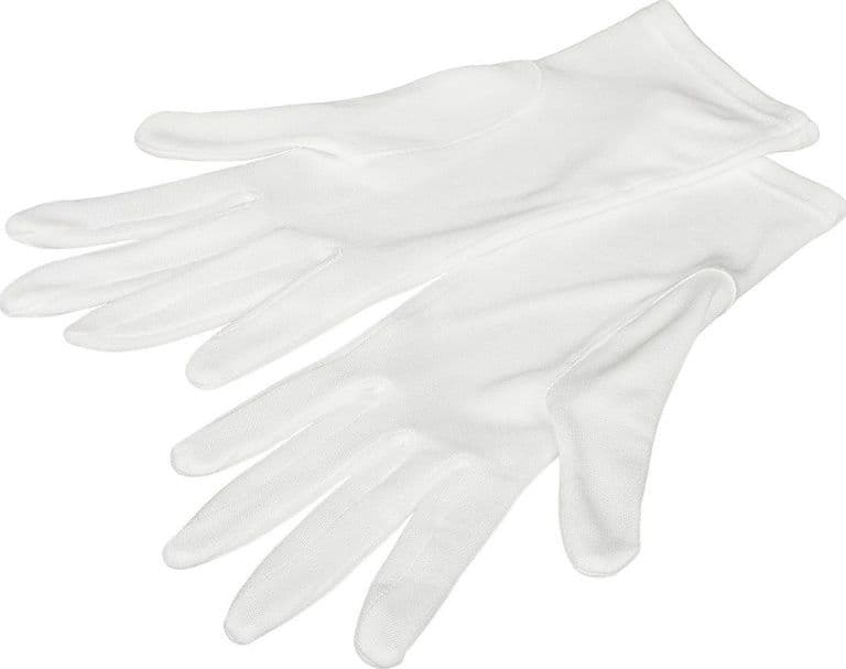 GUANTI IN COTONE BIANCO PER ASSORBIMENTO CREMA MANI PELLE SECCA SENSIBILE IDRATA - 3