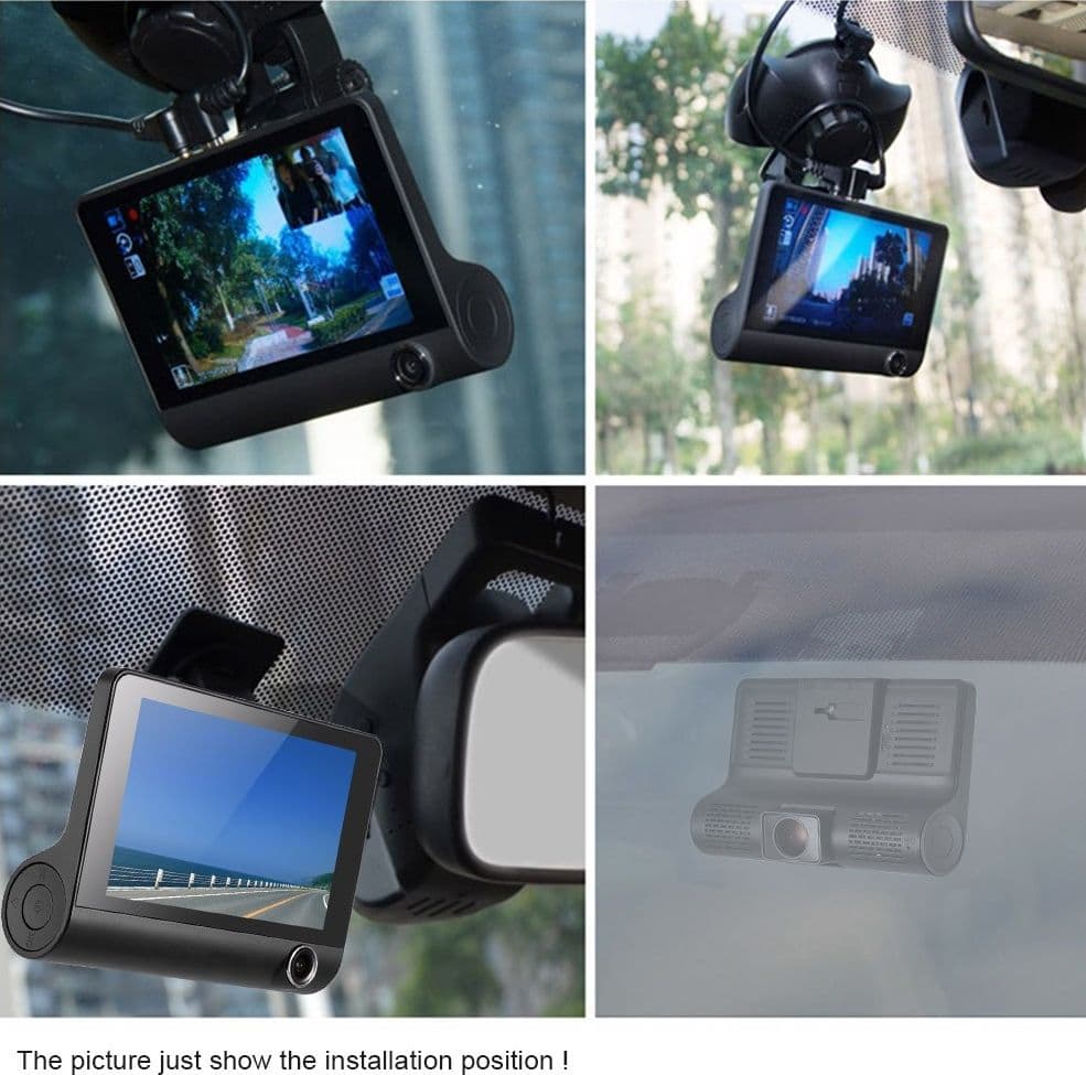 MINI DVR AUTO FULL HD 1080P CAMERA MONITOR LCD 4" ANTERIORE POSTERIORE INTERNA - 13
