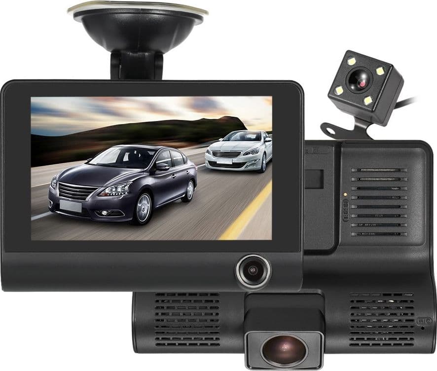 MINI DVR AUTO FULL HD 1080P CAMERA MONITOR LCD 4" ANTERIORE POSTERIORE INTERNA - 10
