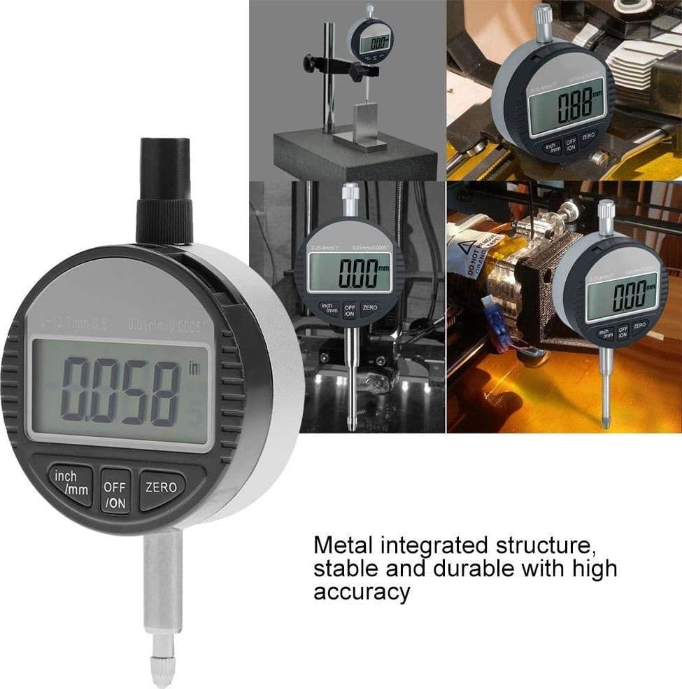 COMPARATORE CENTESIMALE DIGITALE CON DISPLAY 0-12,7MM/0,5" TORNIO  0,01MM/0,005" - 9