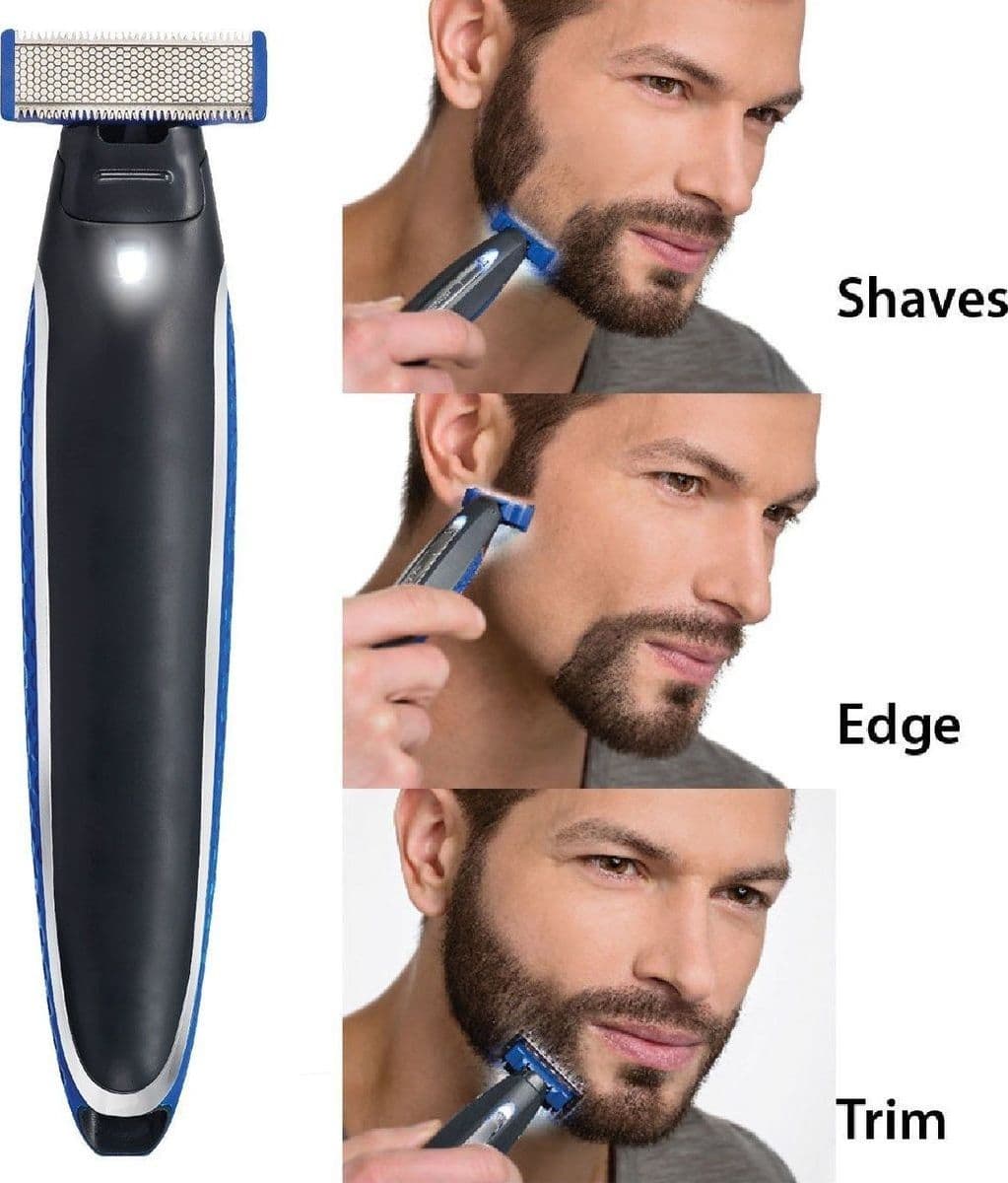 RASOIO RICARICABILE ELETTRICO PER BARBA UOMO POWER MICRO TOUCH SOLO PORTATILE - 7