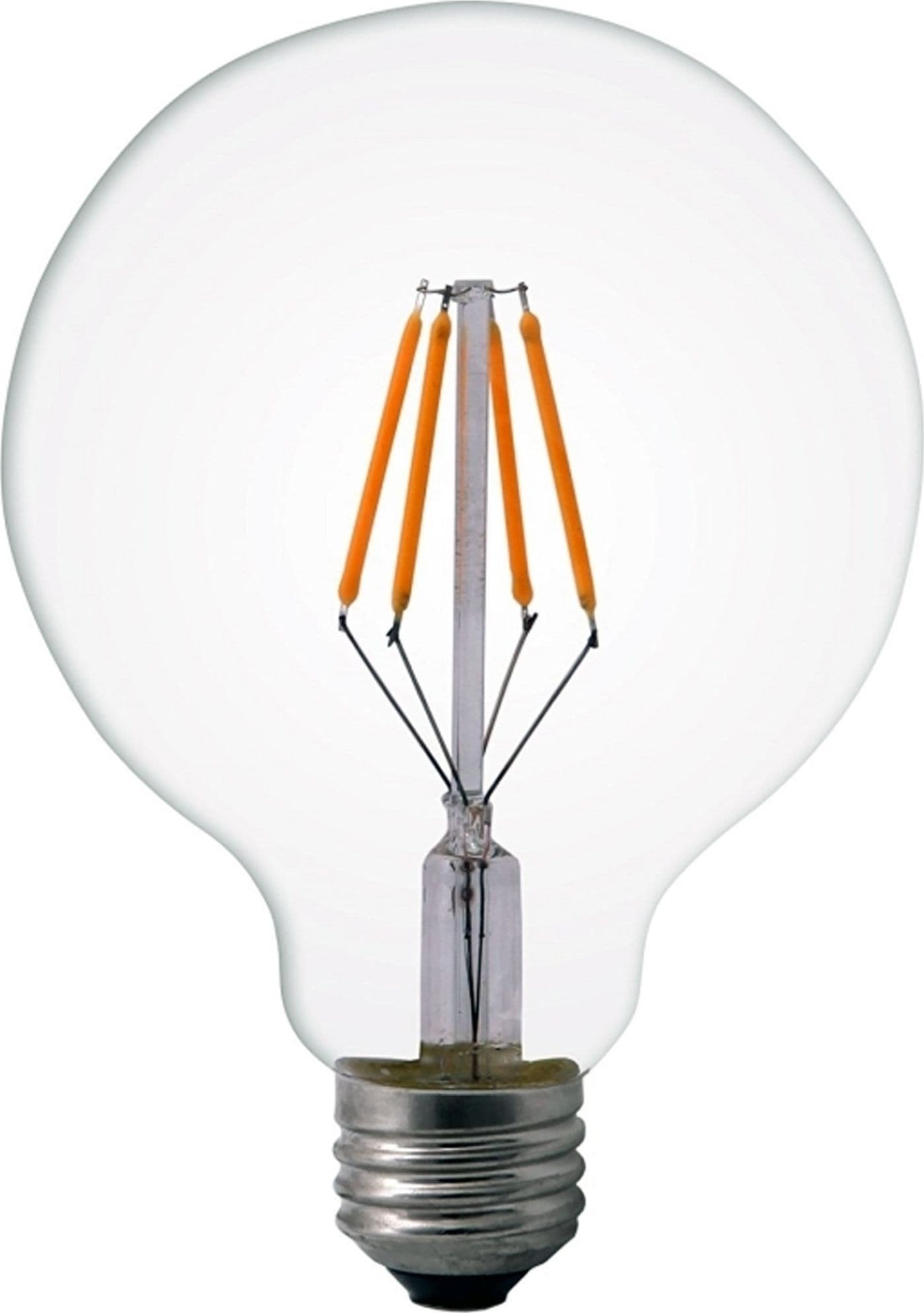 LAMPADINA E25 GLOBO TONDA LED 8W LAMPADA DAYLIGHT 800lm CLASSE ENERGETICA A LUCE – Bianco Freddo – TrAdE Shop Traesio –