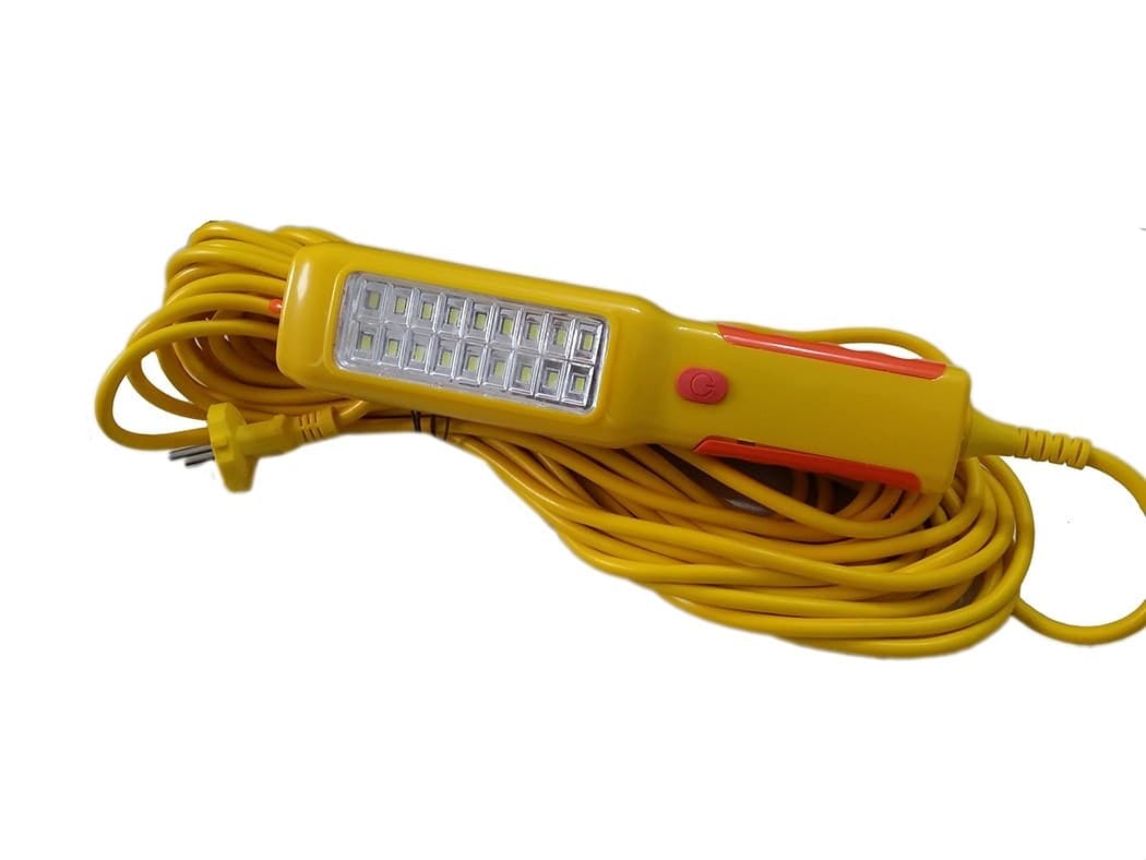 LAMPADA TORCIA 18 LED SMD LAVORO GANCIO 15MT CIABATTA CORRENTE 2 USB 220V - 3