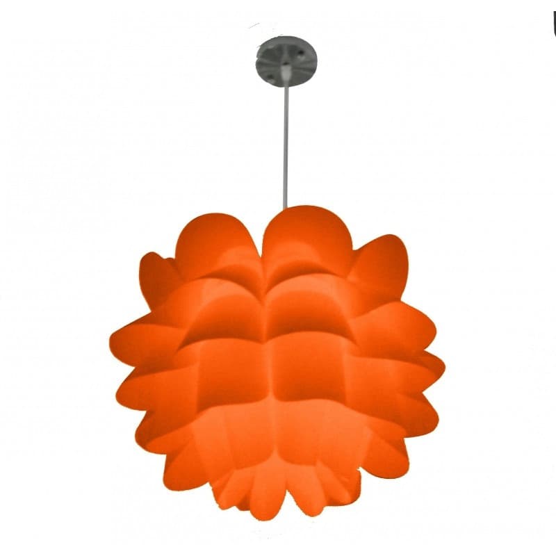 LAMPADARIO LAMPADA A SOSPENSIONE ROTONDO MODERNO EFFETTO ORIGAMI FLOREALE - 7