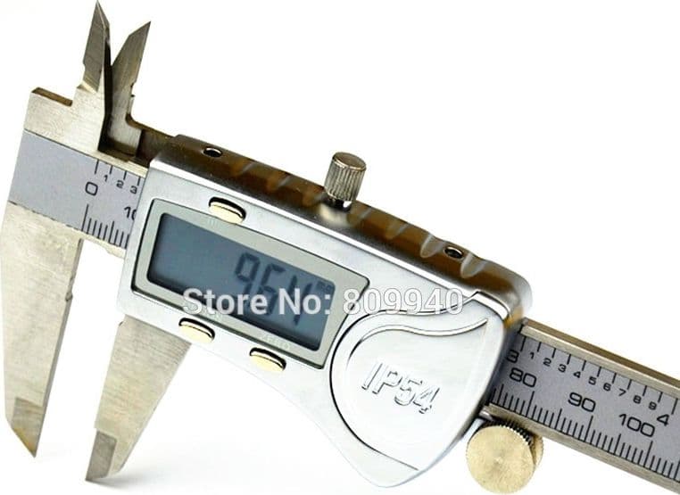CALIBRO DIGITALE A CORSOIO DISPLAY LCD 150MM IN ACCIAIO CON CUSTODIA RIGIDA - 6