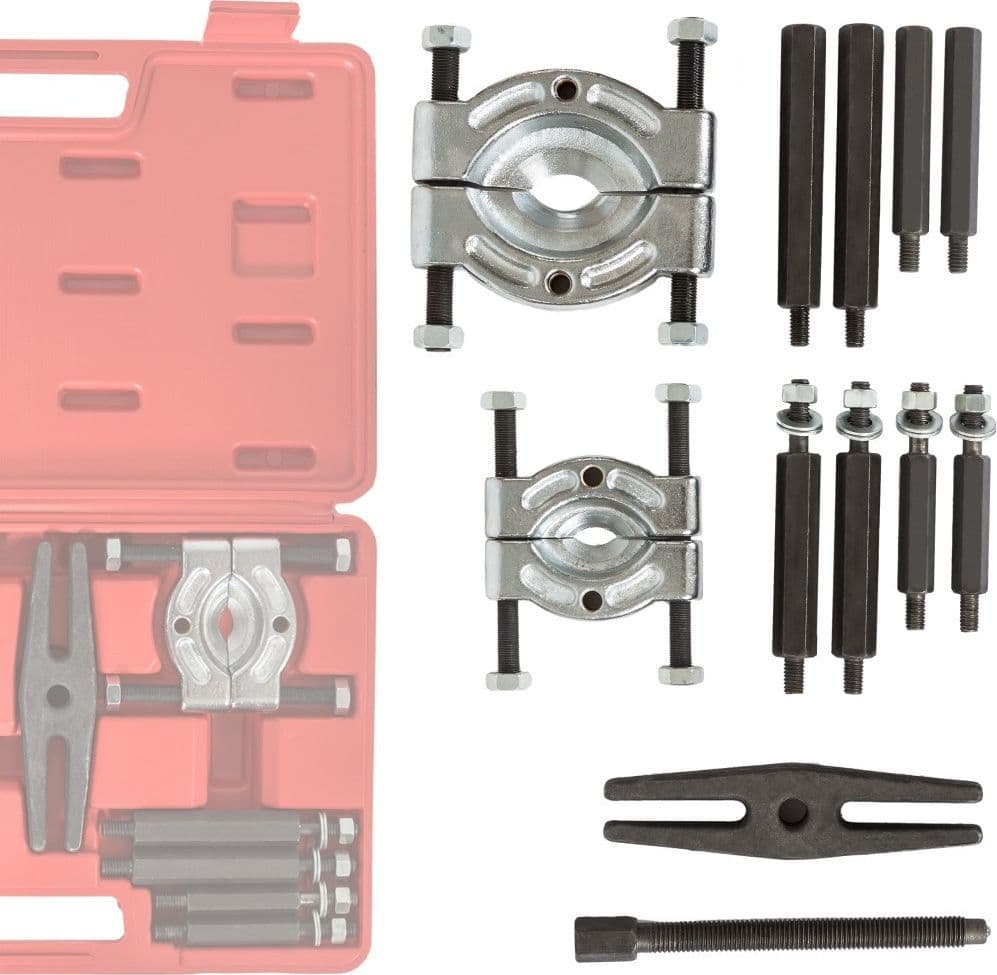 ATTREZZI OFFICINA ESTRATTORI CUSCINETTI SET SEPARATORI PER GRUPPI 3"+4" 12PZ - 4