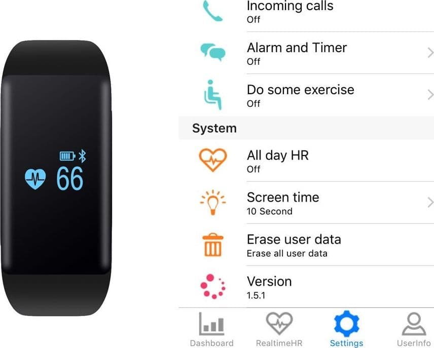 DFit Fitness Bluetooth IP66 Chiamate Sport  Braccialetto Orologio Android - 2