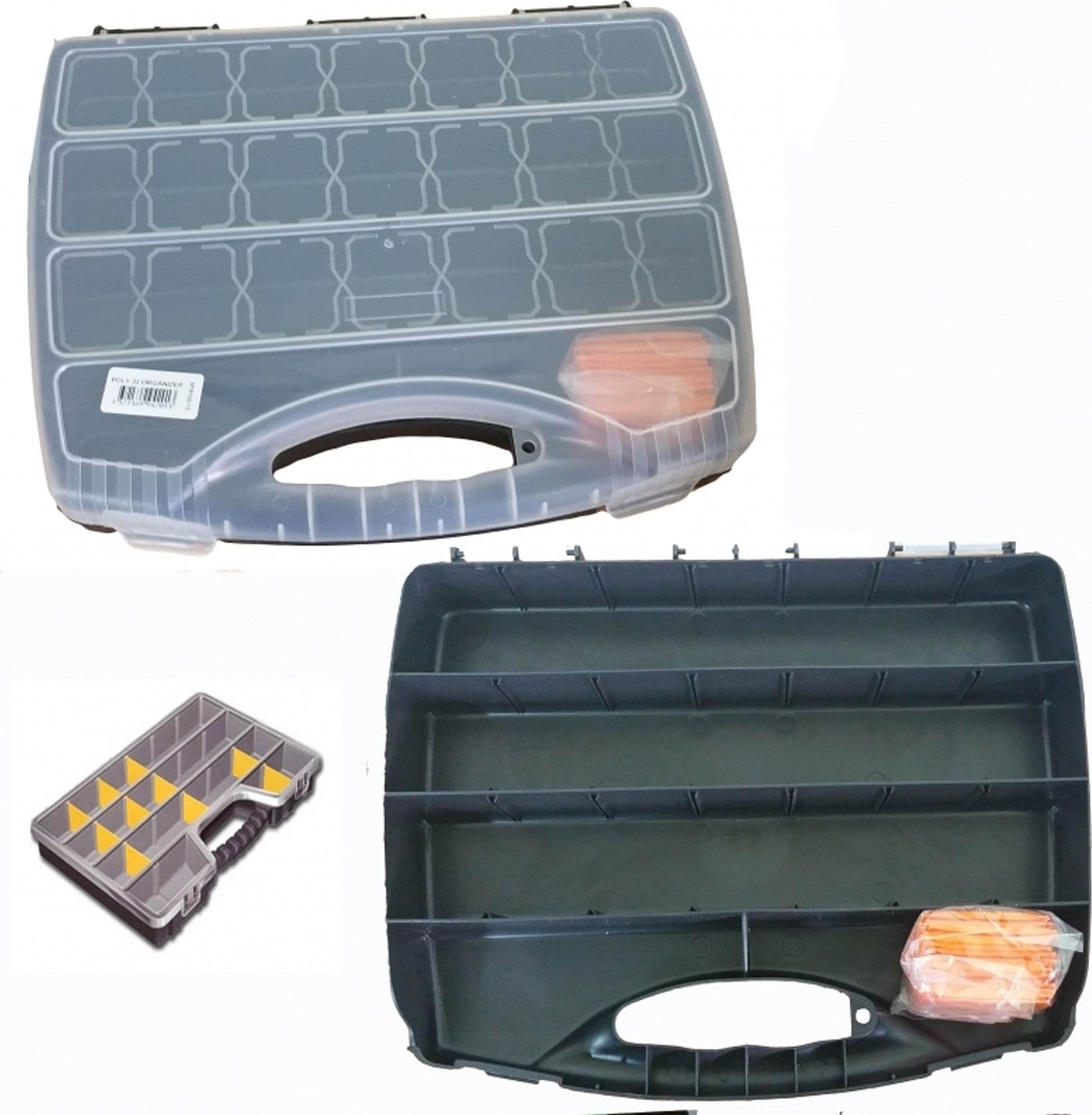 ORGANIZER 48CM CASSETTA ATTREZZI PORTA MINUTERIA MINUTERIE 26 VASCHETTE