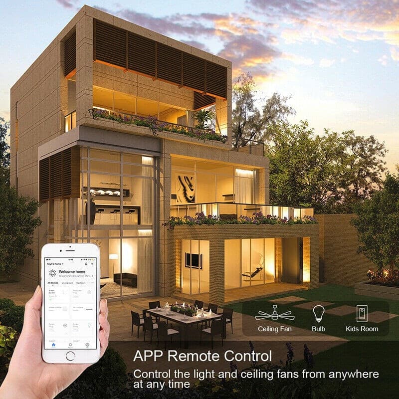 INTERRUTTORE LUCI SMART WIFI COMPATIBILE CON ALEXA GOOGLE IFTTT CONTROLLO VOCALE - 12
