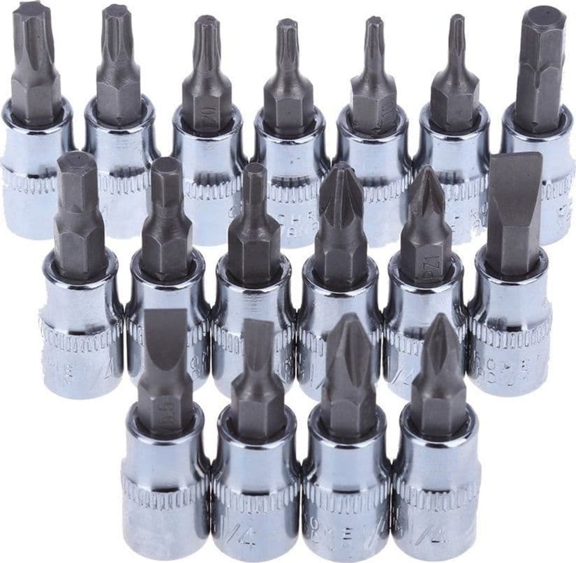 CASSETTA VALIGETTA SET CRICCHETTO 94 PZ KF-94 ACCIAIO CROMO VANADIO 1/2" 1/4" - 7