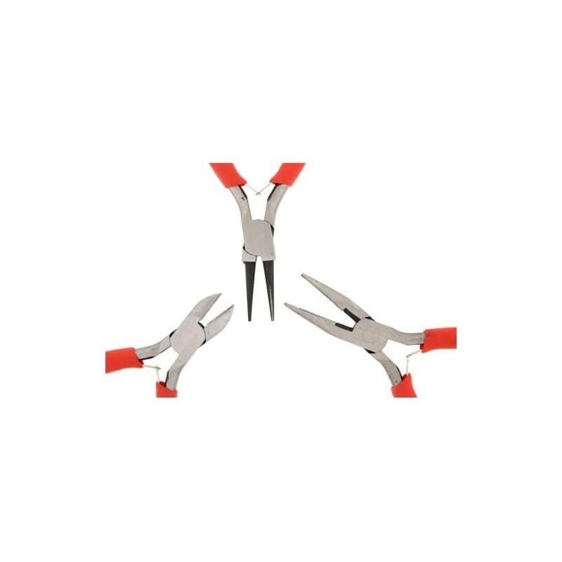 KIT 3 MINI PINZE PER ELETTRONICA PINZA BECCO UNIVERSALE TRONCHESE - 2