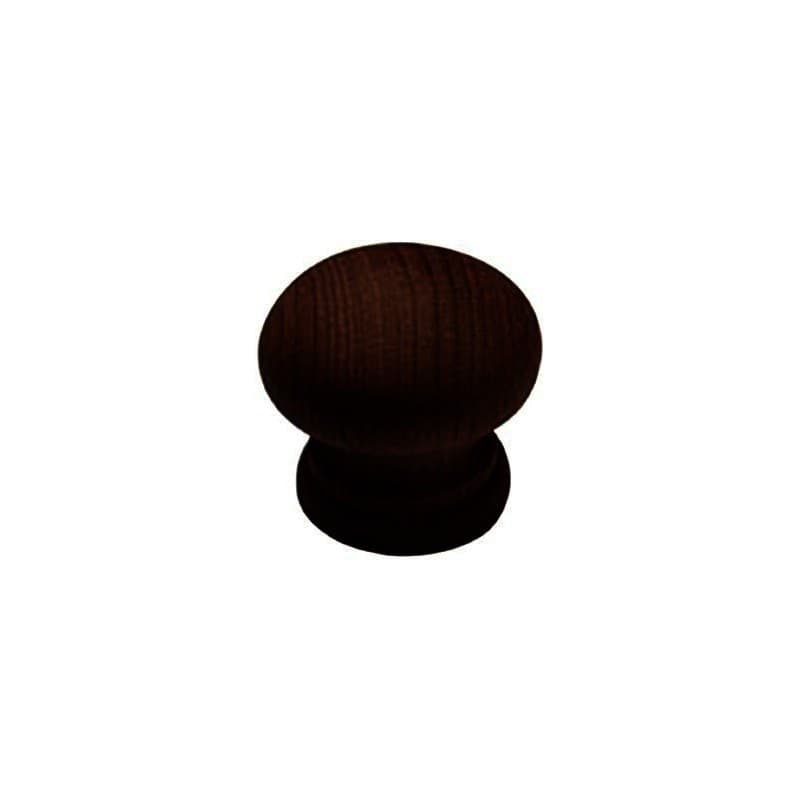 SET 4 PZ. POMELLI 2.5 CM LEGNO SCURO MOGANO PER CASSETTI MOBILI - 3