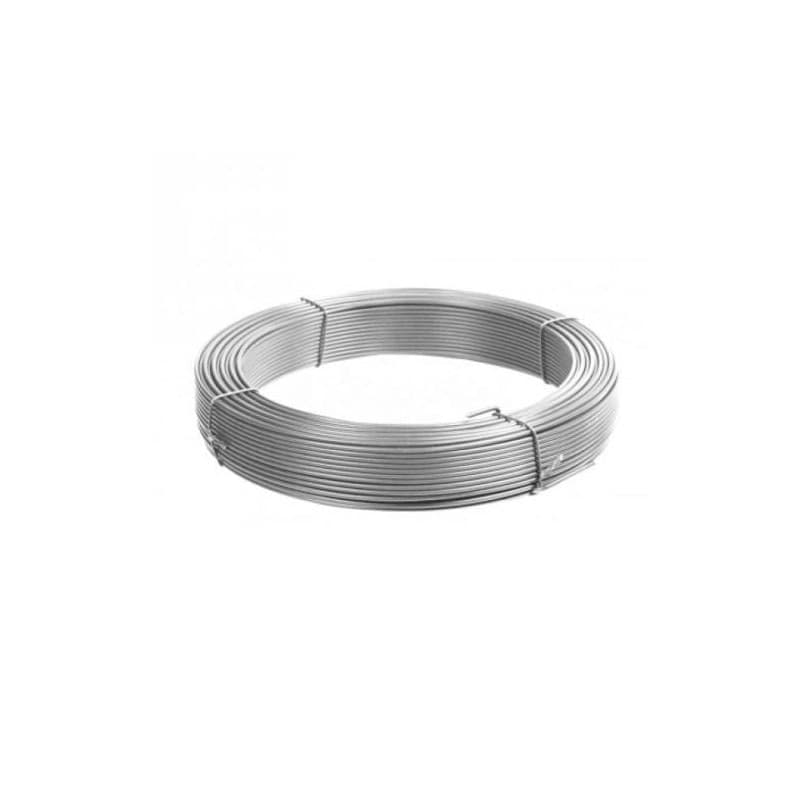 SET 2 PZ. ROTOLI FILO DI FERRO 41 MT CIASCUNO SPESSORE DIAMETRO 1MM ACCIAIO ZINCATO - 2