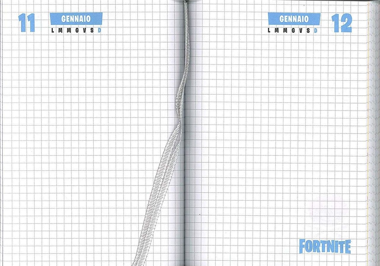 DIARIO SCOLASTICO 12 MESI PERSONAGGIO FORTINITE AGENDA SCUOLA ELEMENTARE MEDIE - 3
