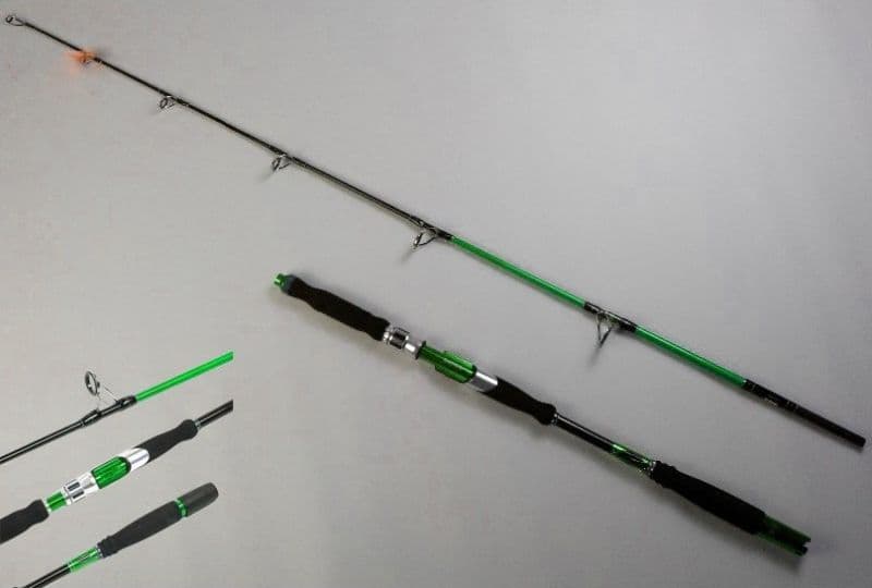 CANNA DA PESCA MARE LAGO LUNGHEZZA 1.8 MT 10/30G TELESCOPICA PORTATILE LEGGERA