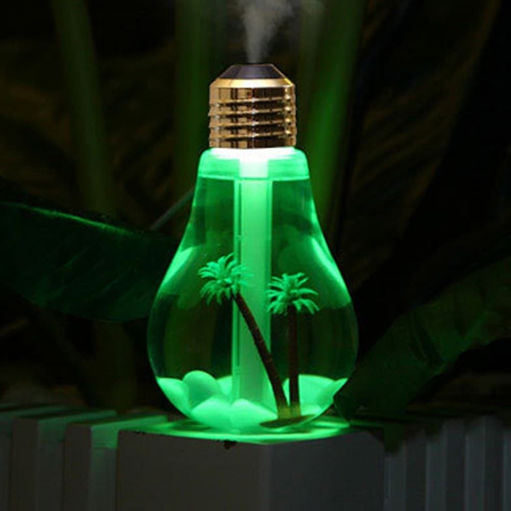 LAMPADINA DIFFUSORE UMIDIFICATORE PER AMBIENTI LED RGB AROMATERAPIA CROMOTERAPIA - 11