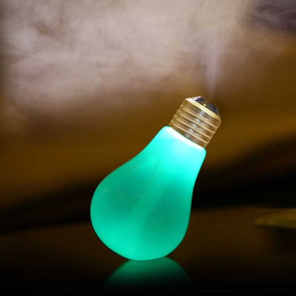 LAMPADINA DIFFUSORE UMIDIFICATORE PER AMBIENTI LED RGB AROMATERAPIA CROMOTERAPIA - 8