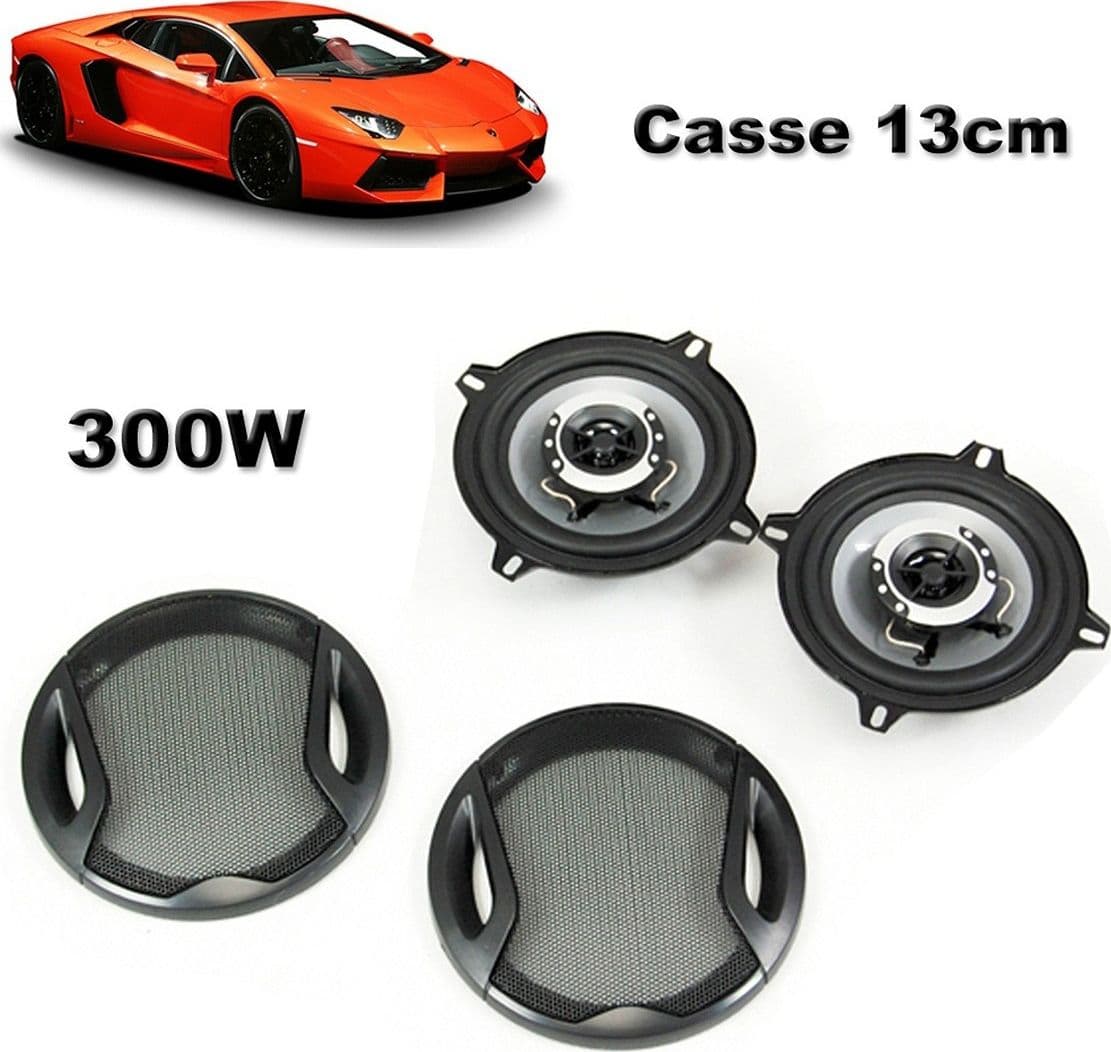 KIT COPPIA CASSE AUTO 2 VIE 13 CM 300W ALTOPARLANTI AUTO 300 WATT TS-G1341R