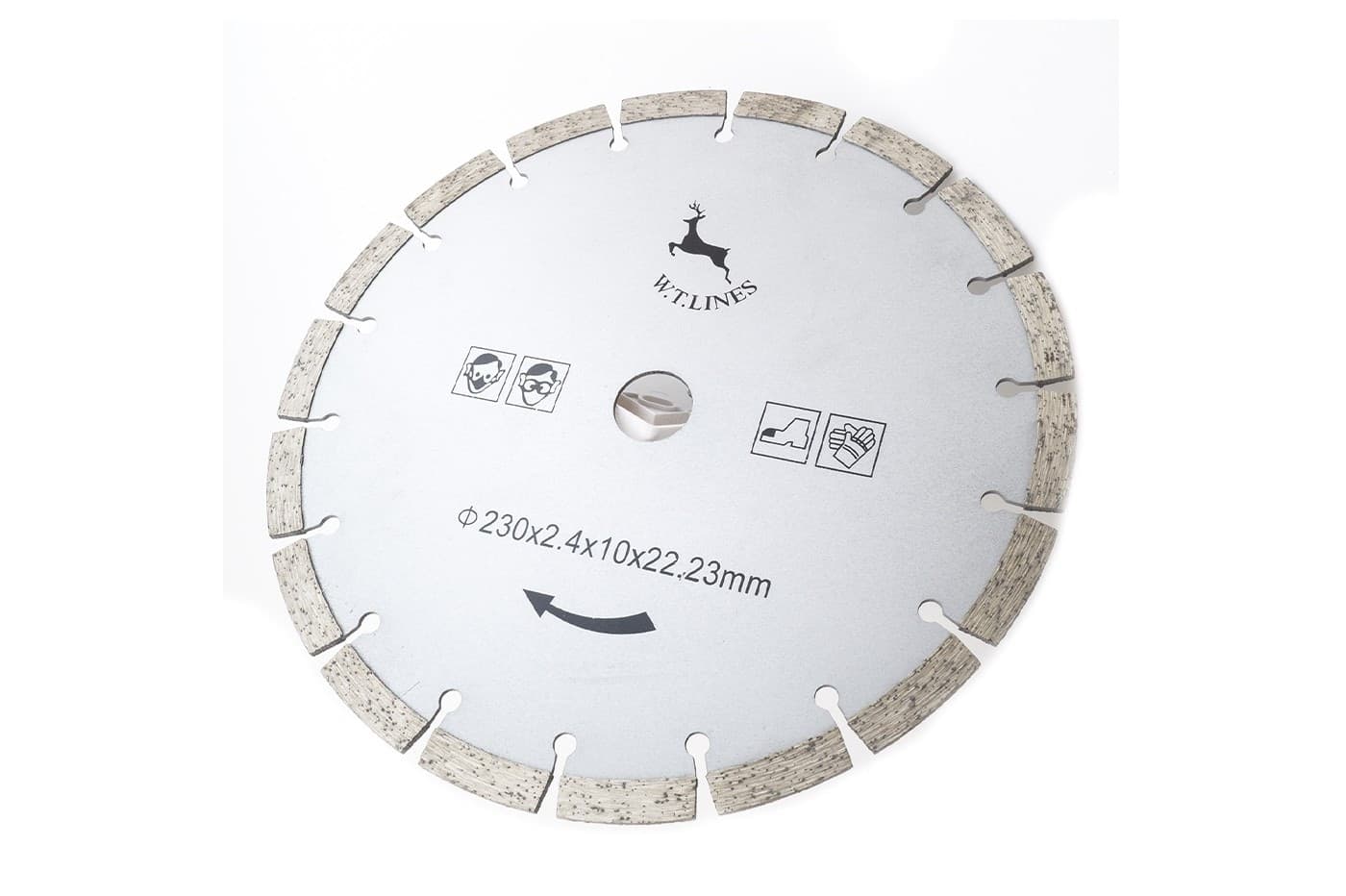 DISCO DIAMANTATO TAGLIO MARMO CEMENTO MATTONI PIETRA SEGA CIRCOLARE Ø230mm - 3