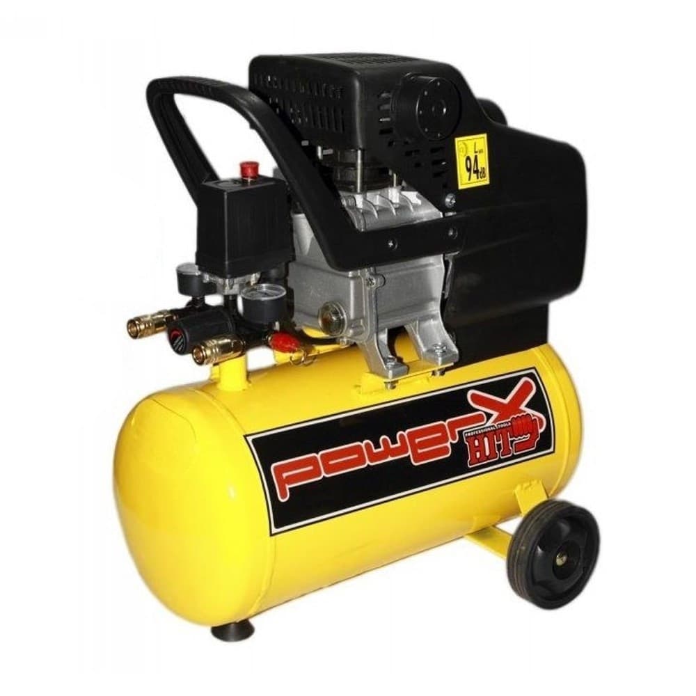 COMPRESSORE 50 LT OLIO ITALY 8 BAR 2 HP 2 MANOMETRI 2 CONNETTORI 170L/M - 2