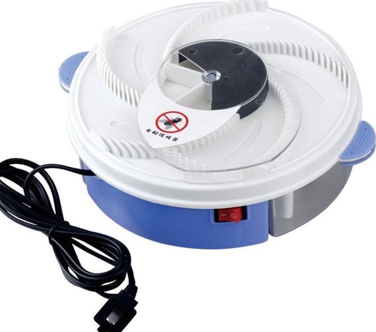 TRAPPOLA ELETTRONICA PER MOSCHE ZANZARE REPELLENTE INSETTI ESCA E DISCO ROTANTE - 5