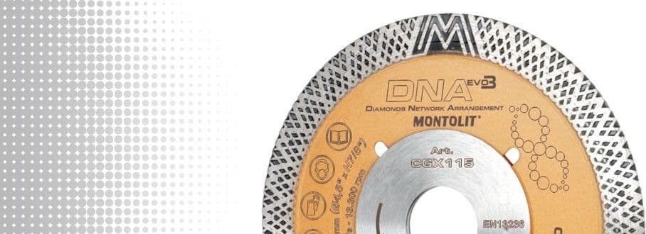 DISCO DIAMANTATO MONTOLIT DNA EVO3 CGX115 MM.115 CORONA CONTINUA FRECCIA ORO 802 - 3