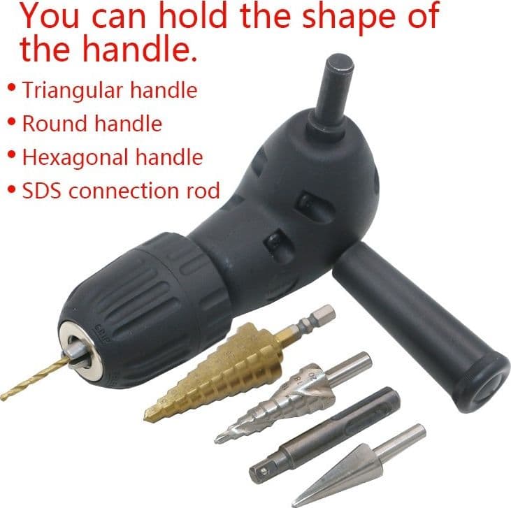 MANDRINO ANGOLARE 90° ACCESSORIO PER TRAPANO A CREMAGLIERA 0,6 - 10 MM - 17