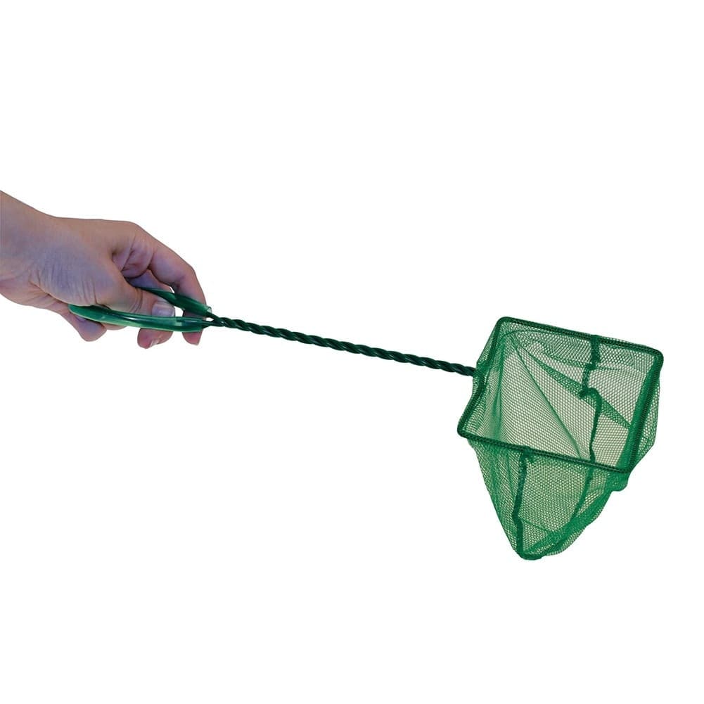 RETINO PER PESCIOLINO ACQUARIO RETE PESCIOLINI IN NYLON CON FILO ACCIAIO 15 CM