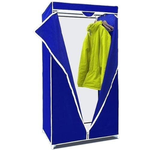 GUARDAROBA IN TESSUTO ARMADIO 150 X 60 X 45 CM APPENDIABITI ORGANIZZATORE - 3