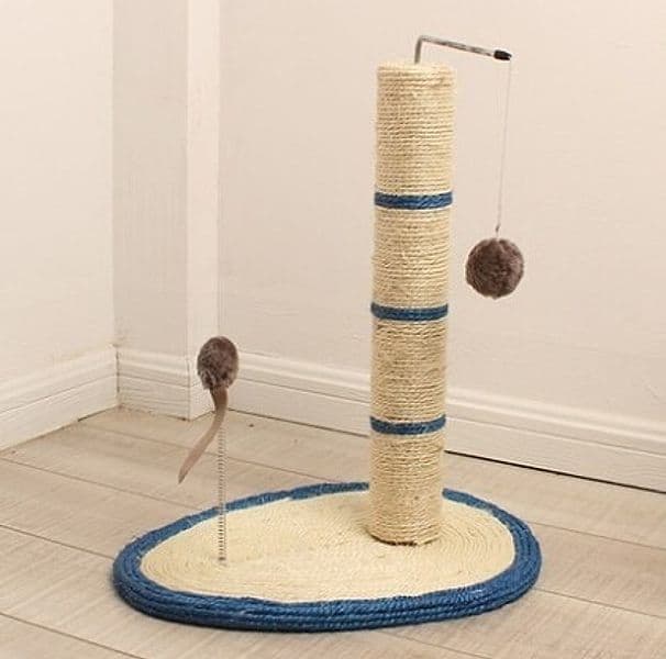 TIRAGRAFFI PER GATTI CORDA CON PALLINA TOPOLINO ALBERO SISAL GATTO TIRA GRAFFI - 7