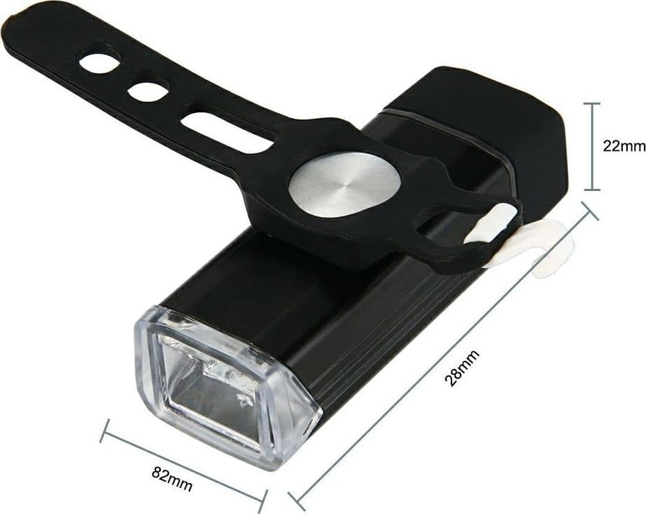 FANALE FARO TORCIA LUCE LED 180 LUMEN PER BICI BICICLETTA RICARICABILE CALAMITA - 2