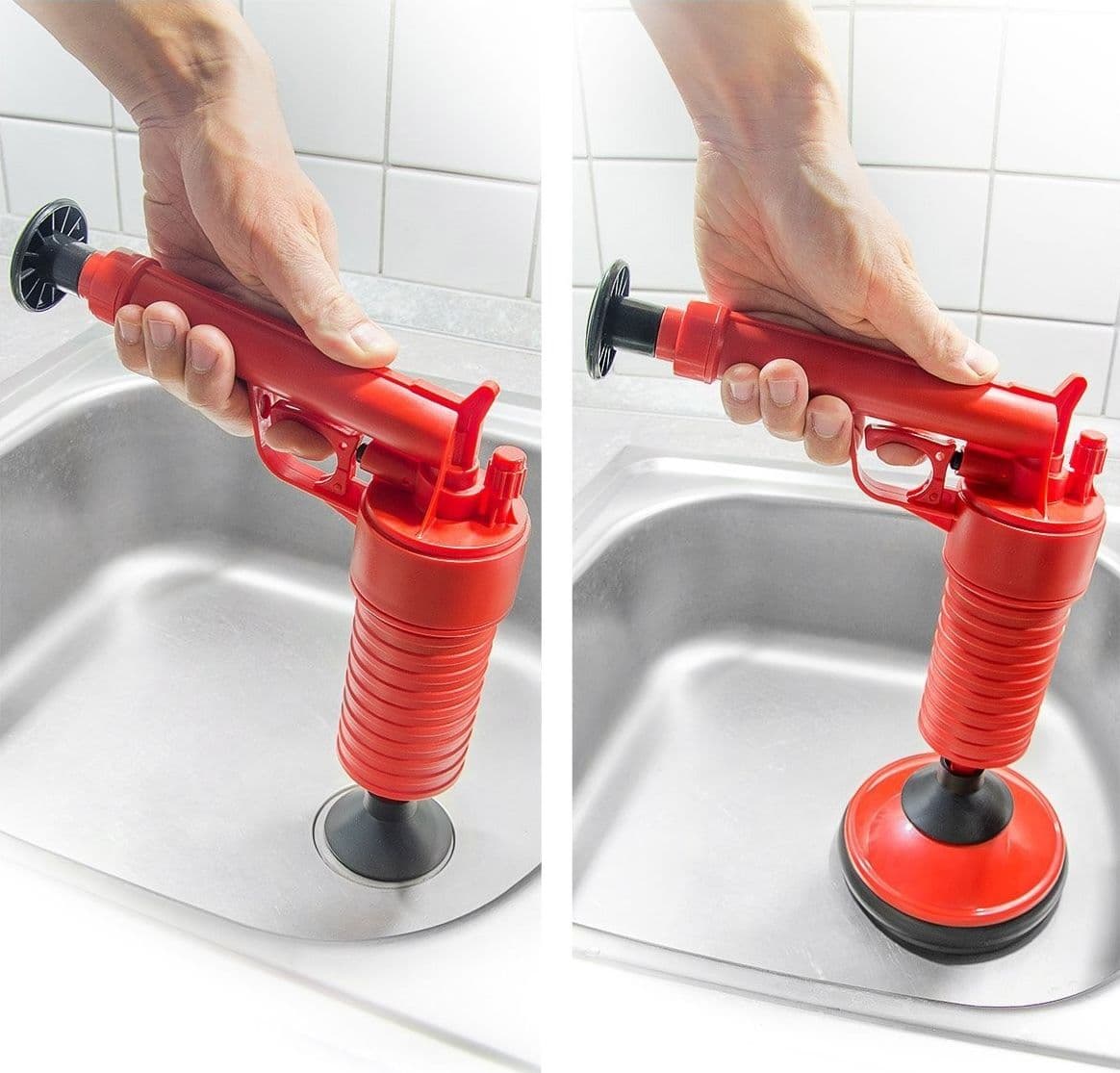 PISTOLA STURA LAVANDINI WC A PRESSIONE SGOMBRATUBI ARIA COMPRESSA MANUALE - 5