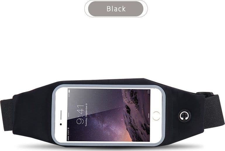 CINTURA CON TASCHE ZIP SPORT BELT MARSUPIO PORTA SMARTPHONE CELLULARI 4,7" - 11